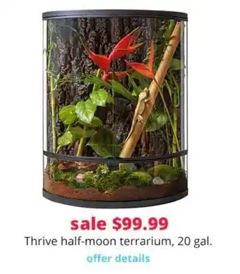 Pet Smart Thrive Half-moon Terrarium, 20 Gal. offer