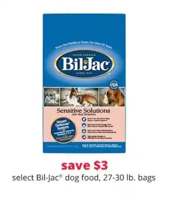Pet Smart Bil-jac Dog Food, 27-30 Lb. Bags offer