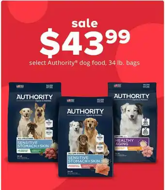 Pet Smart Authority Dog Food, 34 Lb. Bags offer