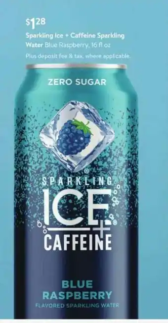 Walmart Sparkling Ice + Caffeine Sparkling Water Blue Raspberry offer