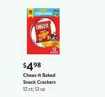 Walmart Cheez-it Baked Snack Crackers offer