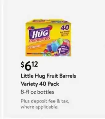 Walmart Little Hug Fruit Barrels offer
