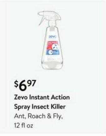 Walmart Zevo Instant Action Spray Insect Killer offer