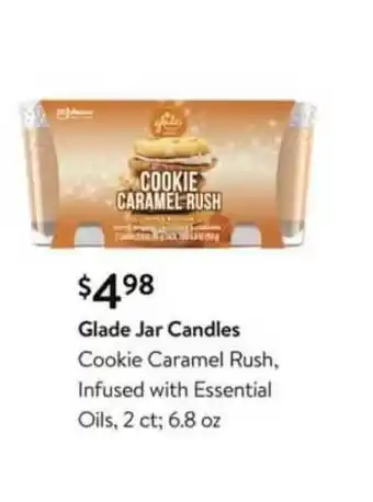 Walmart Glade Jar Candles Cookie Caramel Rush offer