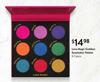 Walmart Luna Magic Goddess Eyeshadow Palette offer