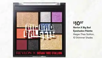 Walmart Revlon X Big Bad Eyeshadow Palette offer