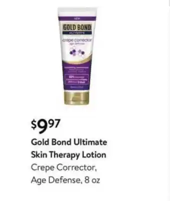 Walmart Gold Bond Ultimate Skin Therapy Lotion offer