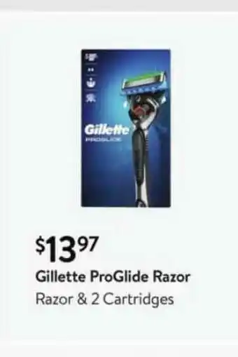 Walmart Gillette Proglide Razor offer