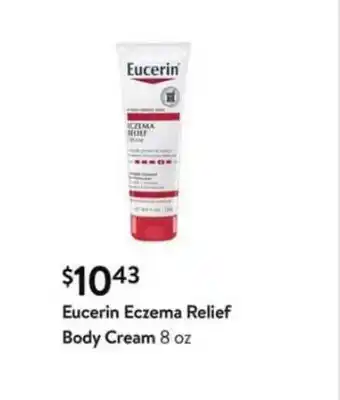 Walmart Eucerin Eczema Relief Body Cream offer