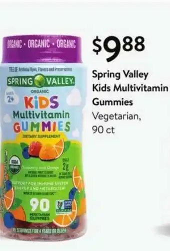 Walmart Spring Valley Kids Multivitamin Gummies offer