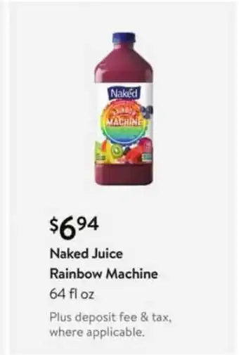 Walmart Naked Juice Rainbow Machine offer