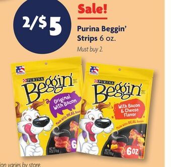 Family Dollar Purina beggin' strips offer