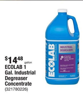 The Home Depot Ecolab 1 gal. industrial degreaser concentrate offer