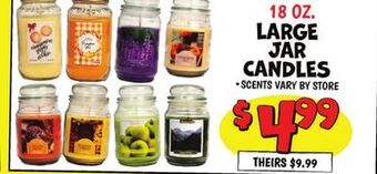 Ollie's Large jar candles offer