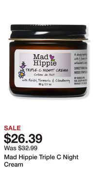 Ulta Beauty Mad hippie triple c night cream offer