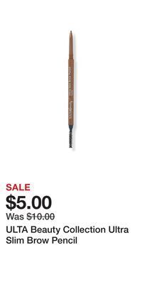 Ulta Beauty Ulta beauty collection ultra slim brow pencil offer