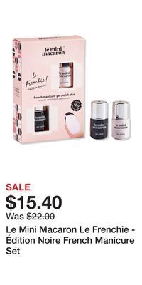 Ulta Beauty Le mini macaron le frenchie - édition noire french manicure set offer