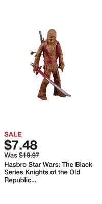 Game Stop Hasbro star wars: the black series knights of the old republic zaalbar 6-in action figure gamestop exclusive offer