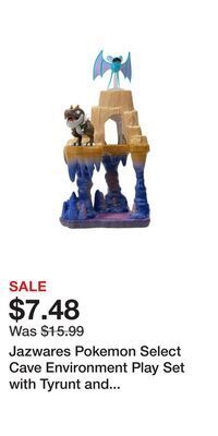 Game Stop Jazwares pokemon select cave environment play set with tyrunt and zubat offer