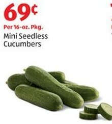 Aldi Mini Seedless Cucumbers offer
