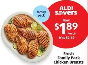 Aldi Fresh Family Pack Chicken Breasts offer