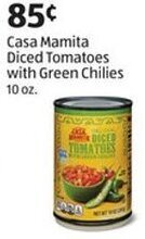 Aldi Casa Mamita Diced Tomatoes with Green Chilies 10 oz. offer