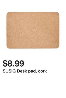 Ikea Susig desk pad, cork offer