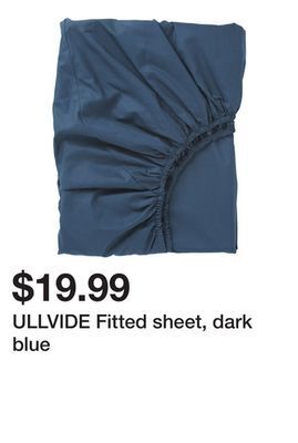 Ikea Ullvide fitted sheet, dark blue offer