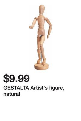 Ikea Gestalta artist's figure, natural offer