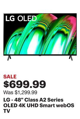 Best Buy Lg - 48 class a2 series oled 4k uhd smart webos tv offer