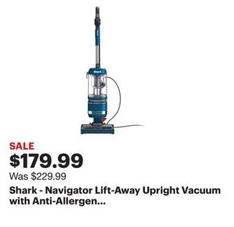 Best Buy Shark - navigator lift-away upright vacuum with anti-allergen complete seal - blue jean offer