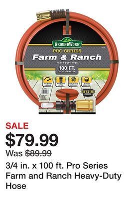 Tractor Supply Company 3/4 in. x 100 ft. pro series farm and ranch heavy-duty hose offer