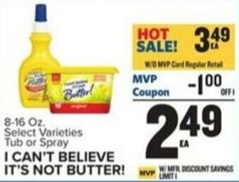 Food Lion I CAN'T BELIEVE IT'S NOT BUTTER offer