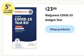 Walgreens Walgreens covld-19 antigen test offer
