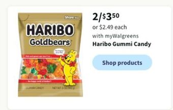 Walgreens Haribo gummi candy offer