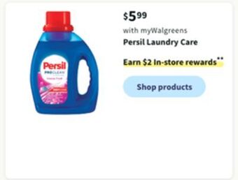 Walgreens Persil laundry care offer