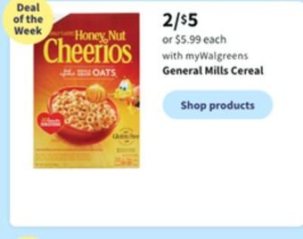 Walgreens General mills cereal offer