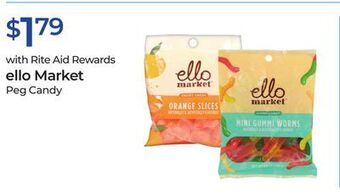 Ello market peg candy