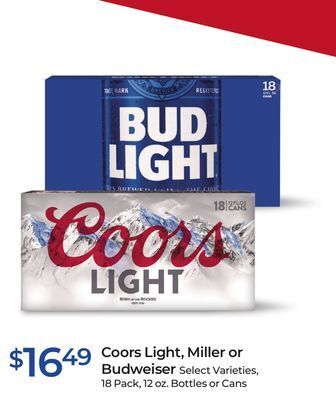 Rite Aid Coors light, miller or budweiser offer