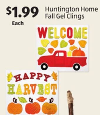 Aldi Huntington home fall gel clings offer