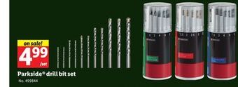 Lidl Parkside drill bit set offer