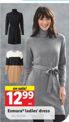 Lidl Esmara ladies' dress offer