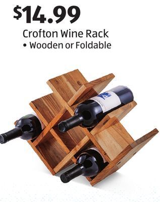 Aldi Crofton wine rack offer