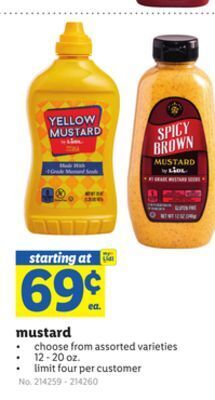 Lidl Mustard offer