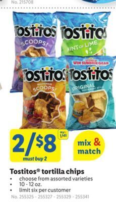 Lidl Tostitos tortilla chips offer