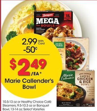 Ralphs Marie callender's bowl offer