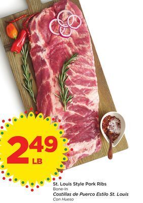 Food 4 Less St. louis style pork ribs offer