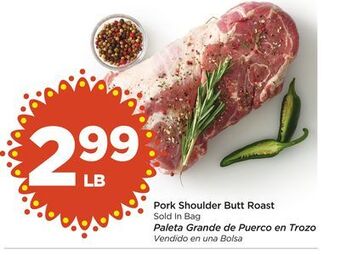 Food 4 Less Pork shoulder butt roast offer