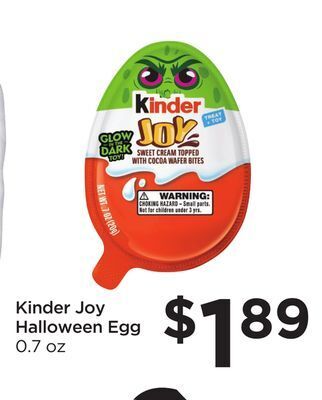 Food 4 Less Kinder joy halloween egg offer