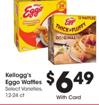 Ralphs Kellogg's eggo waffles offer